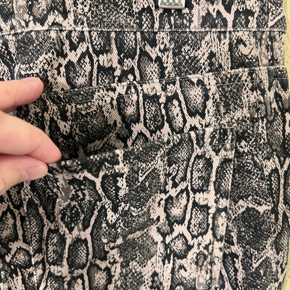 NWT Spanx Women's Jean-Ish Ankle Leggings Taupe Snakeskin Size Large - Picture 10 of 11
